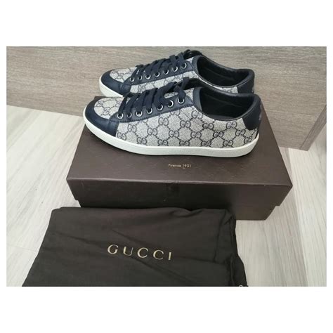 navy blue gucci sneakers|gucci crystal studded sneakers.